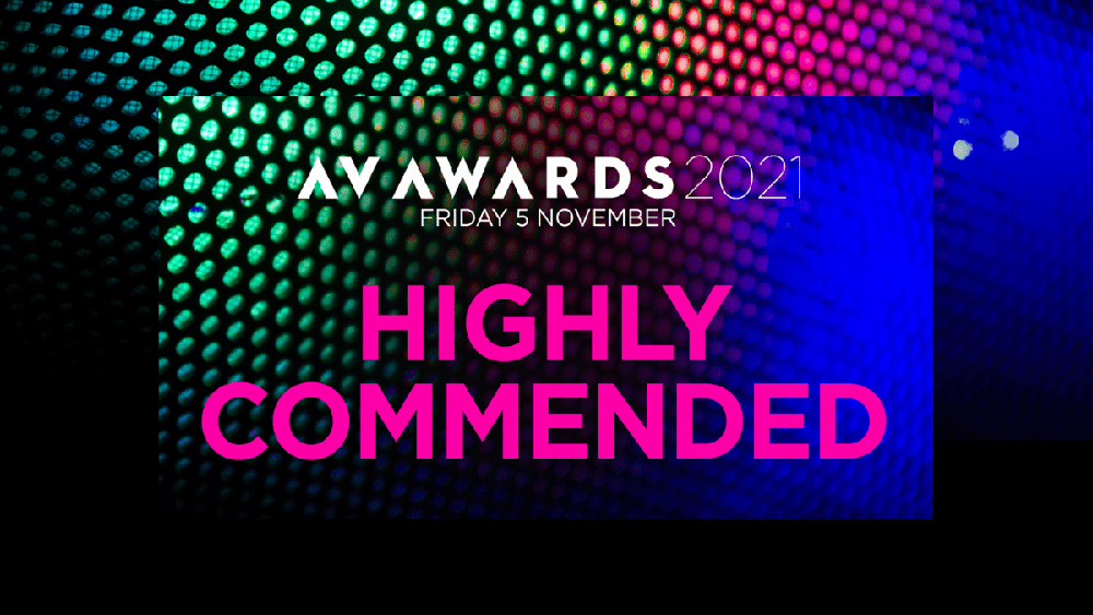 Highly Commended for Strictly Augmented Reality at AV Awards poster