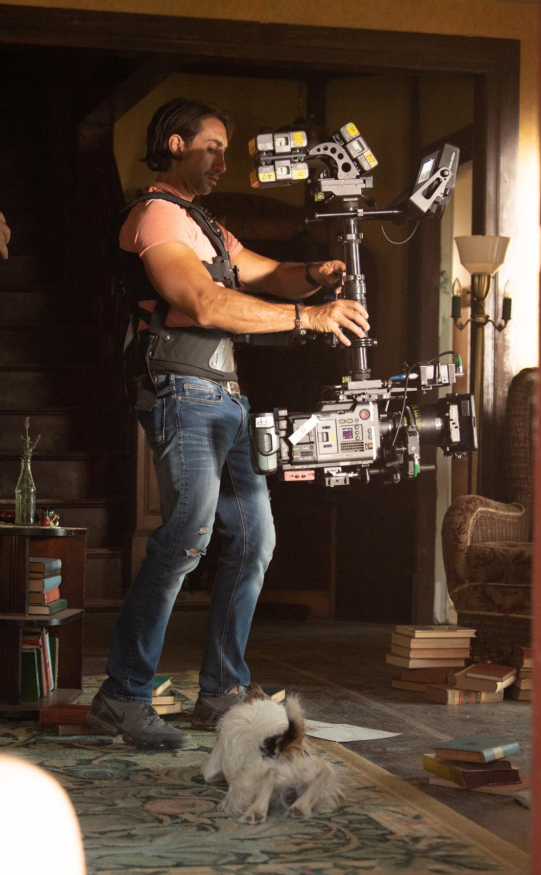 Joseph Arena on set