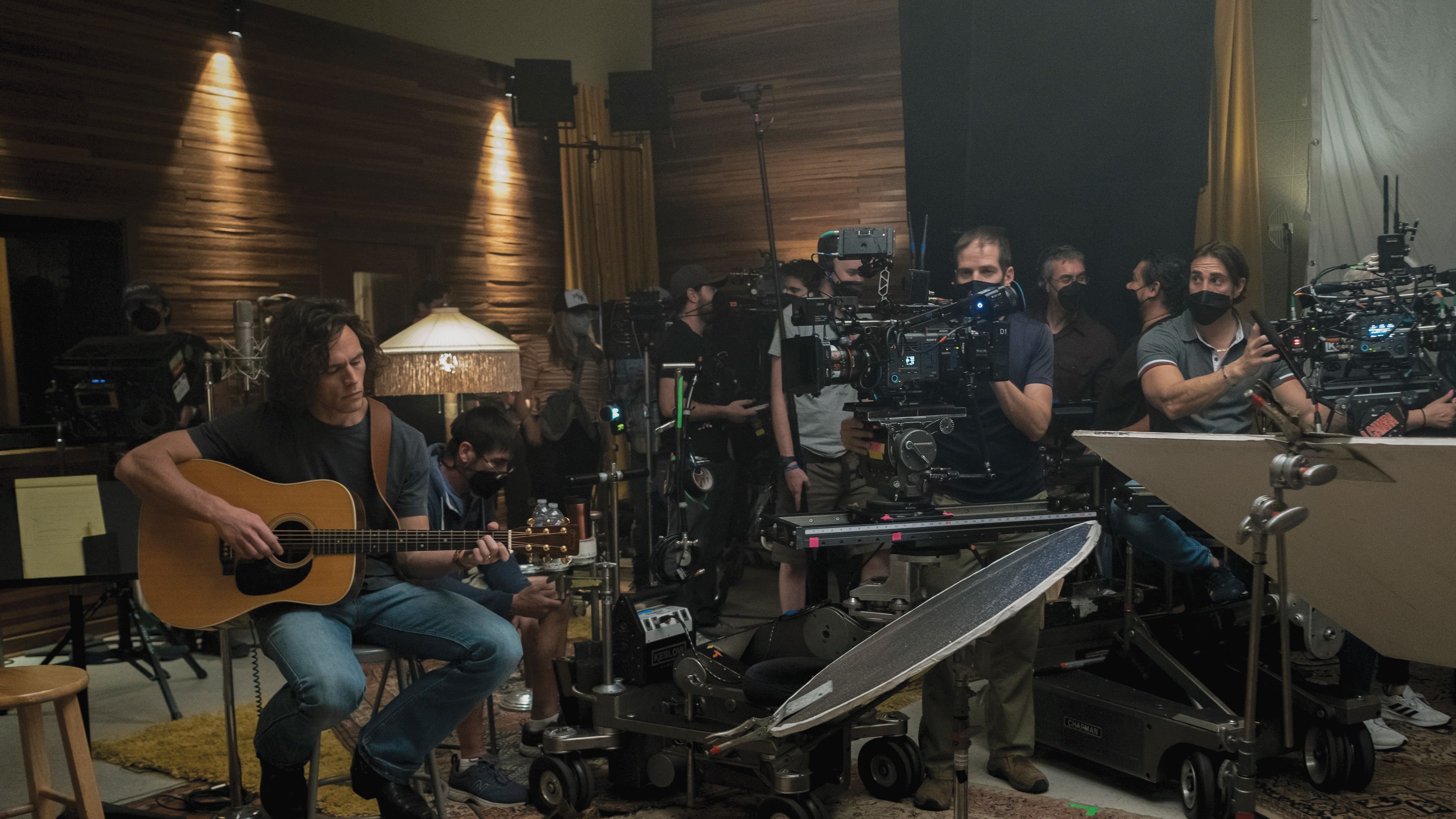 Joseph Arena on set of 'Daisy and the Six'
