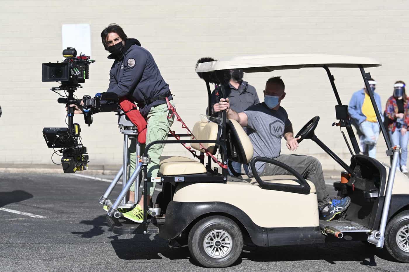 Joseph Arena on set