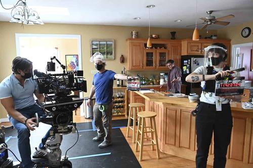 Joseph Arena on set
