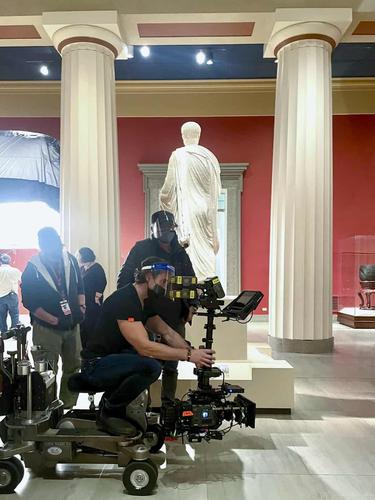 Joseph Arena on set