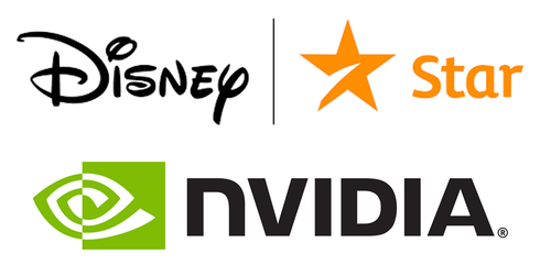 Disney Star + Nvidia logo