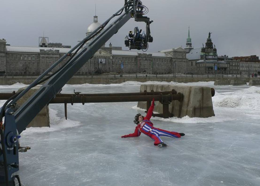 Mo-Sys Lambda filming scene for ice skating comedy Blades of Glory starring Will Ferrel and Jon Heder